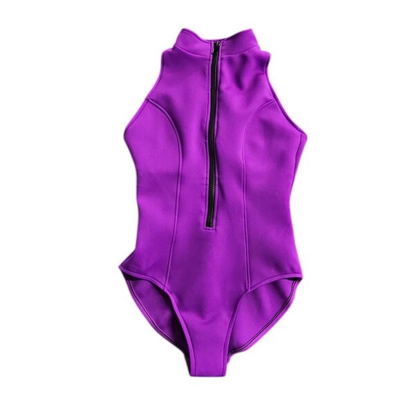 Magicsuit Deep Dive Chantelle Underwire One Piece Swimsuit, Zip, Surf Purple, 10 - Picture 1 of 8